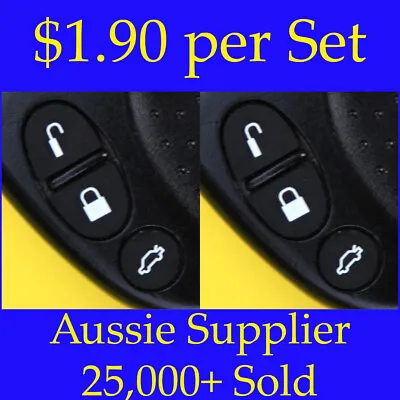$3.85 • Buy 2 X Sets Key Remote Buttons Holden Commodore Key Buttons VS VT VX VY VZ WH WK WL
