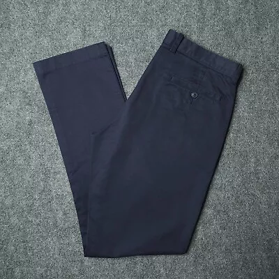 J Crew Chino Pants Mens 32x32 Navy Blue 770 Flat Front Straight Leg New • $30