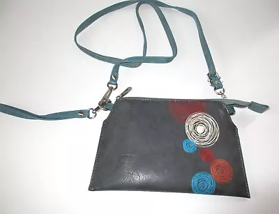 Espe Crossbody Purse Gray Retro Design Vegan • $19.99