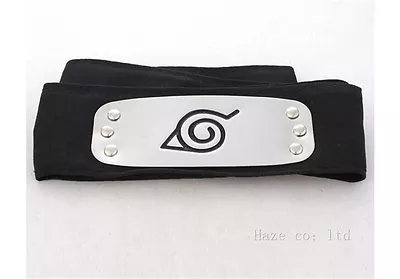 Naruto Shippuden Hidden Leaf Village Black Ninja Cosplay Headband Funny • £4.13