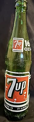 Vintage 1964 7-Up Bottle 16oz • $9