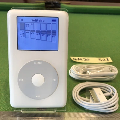 £74.99 • Buy Apple IPod A1059 Classic 4Th Gen Monochrome 20GB, 2004 Wolfson DAC, New Battery.