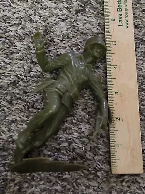 Vintage Marx WW2 American Soldier Plastic 5  Figure Infantry Military Army Men • $12