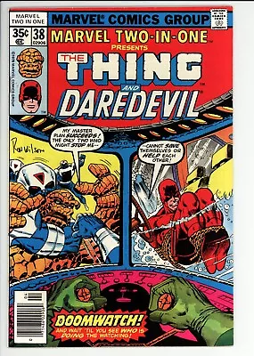 Marvel Two-In-One #38 VF+ Marvel (1978) - Signed By Ron Wilson • $14.99