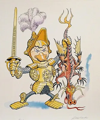 St. George The Dragon Slayer Signed By Carl Barks Uncle Scrooge Creator  ! • $215