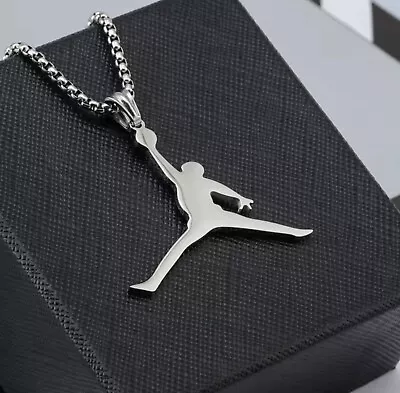 NEW Michael Jordan Jumpman 23 Basketball Chain Necklace Pendant | GOAT • $14.99