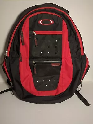 Oakley Hydrofuse Computer Backpack Black Red School Travel Bag  • $22