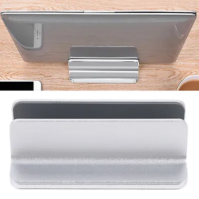 Aluminum Vertical Laptop Stand Adjustable Holder For MacBook Notebook Desktop UK • £13