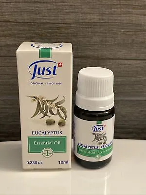 $29.99 • Buy Swiss JUST Aceite Esencial De Eucalipto Eucalyptus Oil Essential 10ml New