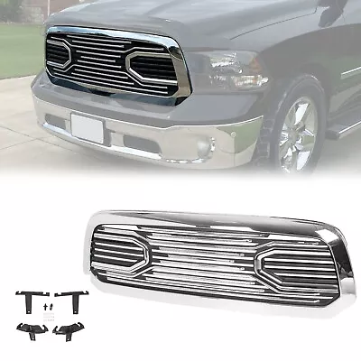 For 2013-2018 Dodge Ram 1500 Front Bumper Grille Chrome Grill Big Horn Style • $142.99