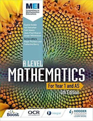 MEI A Level Mathematics Year 1 (AS) 4th Edition By Whitehouse Susan Book The • £99.99