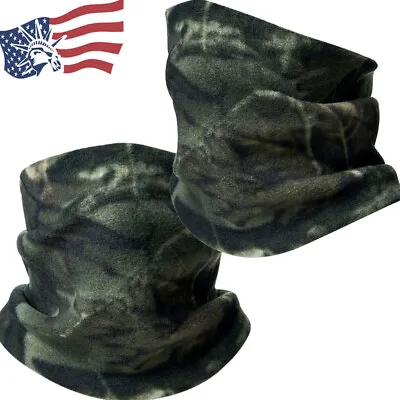 Winter Polar Fleece Camouflage Ski Windproof Neck Warmer Gaiter For Cold Weather • $3.99