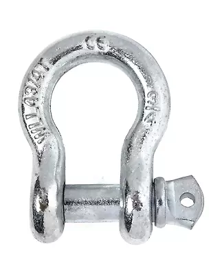 Premium Zinc D-Ring 3/4  Bow Shackle 3.75T Screw Pin 10500 Pound LB Capacity • $14.41