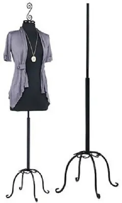 $137.95 • Buy Womens Dressmaker Form Jersey Seamstress Dress Black Mannequin Female Stand