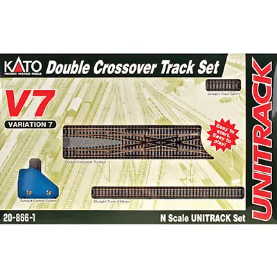 Kato 208661 Unitrack V7 Set -Double Crossover Track Set N Scale • $67.99