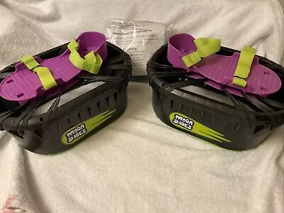 Slightly Used Original Moon Shoes Anti-Gravity Bounce Jump Black/purple Fun Toy • $23