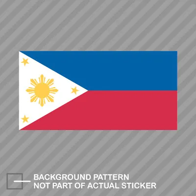 $4.96 • Buy Filipino Flag Sticker Decal Vinyl Philippines Pinoy Star Sun