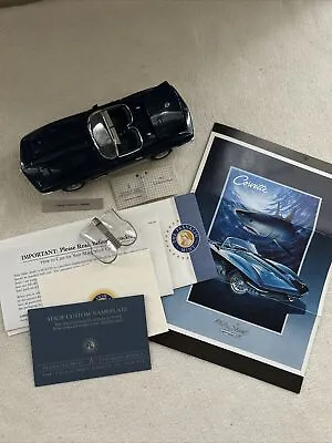 Franklin Mint MAKO SHARK CORVETTE 1:24 Scale DieCast 1965 • $87