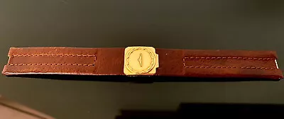 £193.86 • Buy ULTRA Rare Vintage Men's LONGINES Leather Strap 17mm-Gilded Butterfly Clasp-NOS!