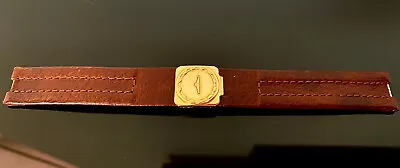 ULTRA Rare Vintage Men's LONGINES Leather Strap 17mm-Gilded Butterfly Clasp-NOS! • £166.58