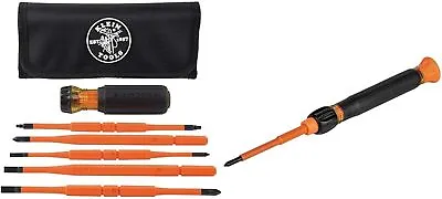 Klein Tools 8-in-1 Insulated Screwdriver Set With Blades & Precision Screwdriver • $76.53