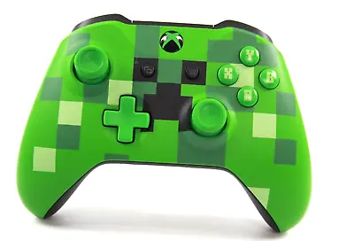 Microsoft Xbox One Minecraft Creeper Controller - Limited Edition - WORKS • $116.96