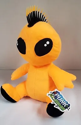 Spiked Hair Mohawk Plush Stuffed Alien UFO Doll A&A  Punk Aliens Orange NWT • $18.25