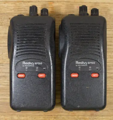 Set Of 2 Compact Version Radius SP-50 By Motorola AS IS For Parts/Repair • $29.95