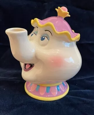 Schmid Disney Mrs Potts Tea Pot Coin Bank Beauty And The Beast 1990's Retired • $46