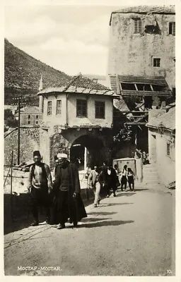 Bosnia And Herzegovina MOSTAR Мостар Bridgehead Of The Old Bridge (1920s) RPPC • $9.99