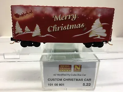 N Scale Micro Trains MTL 101 00 801 2014 Custom Christmas Box Car • $45