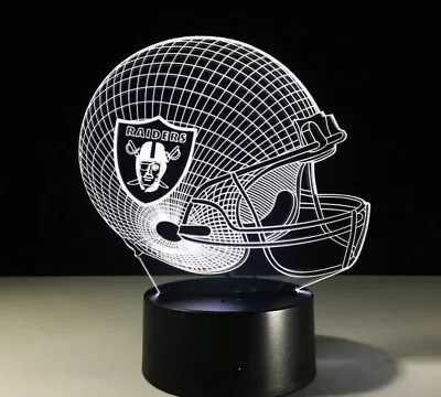 Oakland Raiders Las Vegas LED Light Lamp Home Decor Gift For All Collection Gift • $13.88