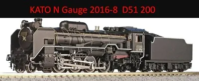 KATO N Gauge 2016-8  D51 200 Model Train Steam Locomotive  • $100.10