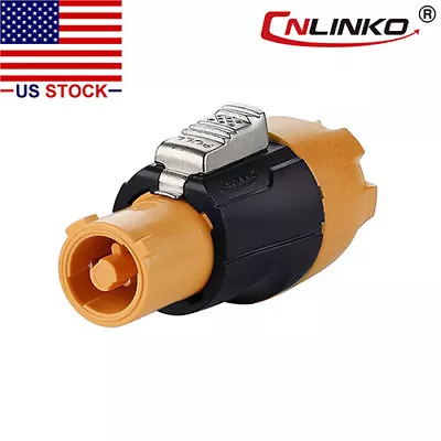 3 Pin Power Connector Plug Outdoor Waterproof IP67 AC / DC Compatible W/ Neutrik • $13.23