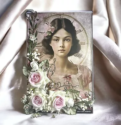 £16 • Buy Handmade A4 Sized Birthday Card, Luxury Boxed Floral Greetings Card.