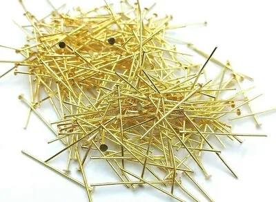 Brass Coloured Head Pins 40mm Chandelier Crystal Connectors Bag Of 250 Pins • £9.99