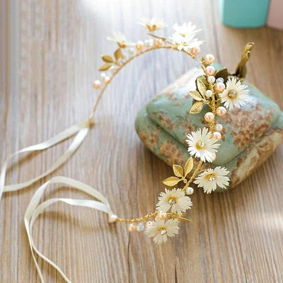 Women Flower Crown Wreath Wedding Flower Headband Garland Girl Hair Band Floral • $9.88