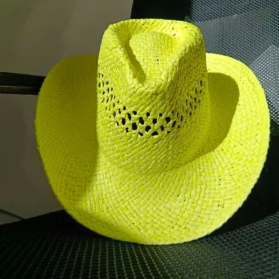 Women's Cowboy Hat Retro Straw Hat Jazz Large Size Cowboy Hat Straw Hat Sun Hat • $13.68