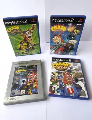 Crash Bandicoot Twinsanity Tag Team Racing & Nitro Kart PS2 Games Complete • £44.99