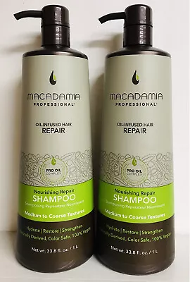 2 Bottles Macadamia Professional ~ Nourishing Repair Shampoo W/Pro Oil Complex  • $64.99