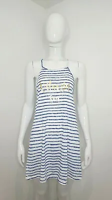 GEORGE - Size Medium - Vitamin Sea - Blue & White Striped Beach Dress / Long Top • £6.99