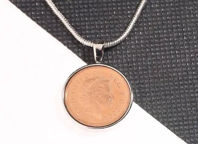 2003 21st Birthday One Pence 1p Coin Pendant - Choose The Metal Colour • £13.99