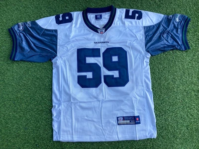 £15.95 • Buy Seattle Seahawks  NFL Reebok  Jersey #59 “Curry” Size 48 M Retro Onfield B10