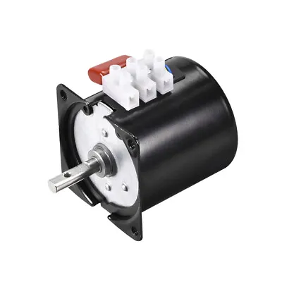 AC220V 2.5RPM Electric Synchronous Motor Metal Gear Turntable CW/CCW 14W 7mm Dia • £20.17