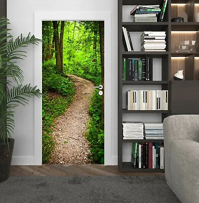 £130.42 • Buy 3D Forest Path ZHU77 Door Wall Mural Photo Wall Sticker Decal Wall Amy