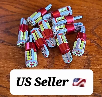 $15.99 • Buy 10 LED #912 MINIATURE LIGHT BULBS For RV CAMPER TRAILER MOTORHOME PUSH IN 12v DC