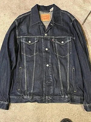 Vintage Levi’s Denim Jean Jacket Size XXL New Red Label Silver Tabs • $45