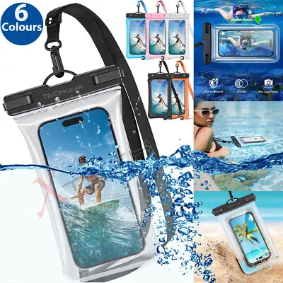 Waterproof Pouch Underwater Swimming Pool Floating Case Dry Bag For Mobile Phone • £7.95