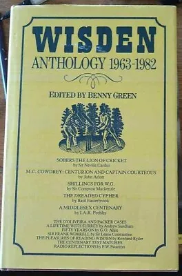£7 • Buy Benny Green (editor), Wisden Anthology 1963-1982 (Guild Publishing 1984)   CH 4