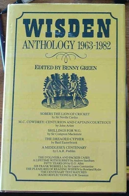 £7 • Buy Benny Green (editor), Wisden Anthology 1963-1982 (Guild Publishing 1984)   CH 4